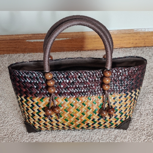 Neutral Boho Style Handwoven Purse - Picture 1 of 4